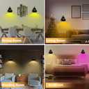 Wall Sconces Battery Operated Rechargeable Wall Lights with Remote Control Dimmable Auto Timer13 Colorfuls Changeable to Elegant Touch Wall Lamp for Bedrooms Living Rooms Game Rooms Hallways