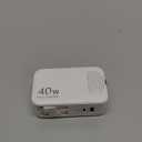 4-in-1 Retractable Gan Wall Charger Plug for iPhone 17 USB C,Travel Essentials Brick Multiport,3ft Lightening+ Type C Cables,40W Fast Charging Foldable Block for iPhone 17 Pro/16/15/14/13,iPad,Galaxy