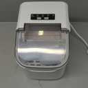 Half Scale Portable Countertop Ice Maker, 26lbs Daily Production, 9 Cubes in 6 Minutes, Auto-Cleaning with Ice Scoop