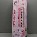 WOSTOO Kids Keyboard Piano, Portable 61 Keys Keyboard Electronic Digital Piano, Early Learning Educational Musical Piano Toy Keyboard for Beginners with Music Stand, Microphone (Pink)