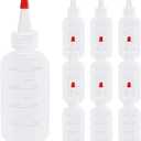 10 Pack 4 Ounce Plastic Squeeze Bottles With Caps Plastic Small Dispensing Bottles Crafts, Art, Glue, Kitchen