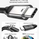 Silkland USB C Monitor Display Cable 10FT [4K@144Hz/60Hz 8K@30Hz], USB C 3.2 Gen 2x2 Video Cable, 20Gbps Data Transfer, 240W PD Fast Charge, Type C Compatible with iPhone 16, MacBook Pro, iPad