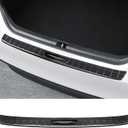 Exterior Rear Bumper Protector for Toyota Camry 2018-2024 2025 2026 (Include Hybrid) Accessories Stainless Steel Rear Bumper Guard Trunk Sill Protector (Black Brushed)