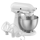 KitchenAid Classic Series 4.5 Quart Tilt-Head Stand Mixer K45SS, White 