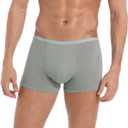 Mens Disposable Underwear for Travel-Hospital Stays- 100% Cotton boxer-briefs(8pk) (Medium, Grey)