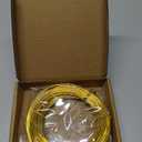 50 Feet Gold Aluminum Craft Wire, 16 Gauge 1.5mm Thickness Sculpting Wire, Armature Wire for Sculpting, Bendable Metal Craft Wire for Making Dolls Skeleton DIY Crafts