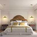 Pendant Light Fixture Glass Hanging Light Flower Light Fixture Pendant Lights Modern Lighting Bedroom Kitchen Island Hallway Bathroom Green Wave Style