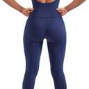 SUUKSESS Women 2 Piece Workout Sets Padded Tank Tops Tummy Control Leggings Gym Outfits, S