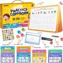 MarcZero Magic Grooved Writing Practice Books for Kids Ages 3-8 | 10 Books Reusable Handwriting Tracing Books with Disappearing Ink Pen, Preschool Tracing Educational Learning Gifts