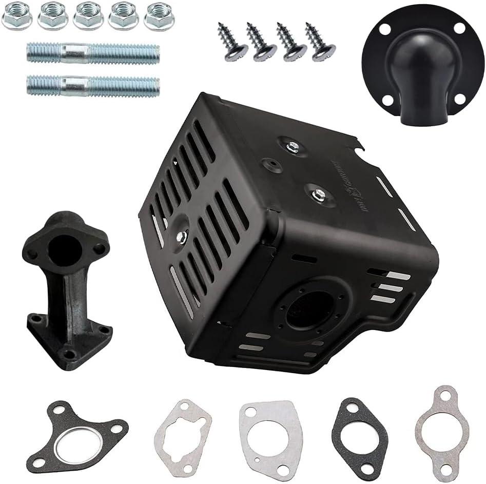 Engine Muffler Exhaust Deflector Kit Compatible with Honda GX340 GX390 GX420 11HP 13HP 16HP Harbor Freight Predator 420cc.Champion 389cc 420cc 439cc.Silencer engine For with 18310-ZE2-W61