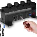 Confetti Cannon Machine, DMX/Remote-Controlled Confetti Blower for Weddings, Discos, Clubs, Show Stages, and Parties Confetti Machine with 4-shot Capacity