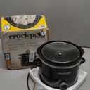 Crock-Pot 2-Quart Manual Slow Cooker, Feeds 2+ People, Great for Small Meals, Dips, & Sides; Removable Stoneware is Oven & Dishwasher-Safe, Black
