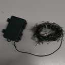 Battery Operated Christmas Cluster Lights, 20FT 200 Micro LED Fairy Lights with 8 Modes and Auto Timer, Green Copper Wire for Indoor Outdoor Christmas Tree Wreath Garland Garden Party,Warm White