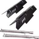 Criditpid Grill Parts for Dyna-Glo DGF350CSP, DGF350CSP-D Grill Models. Grill Heat Plate Shields, Burner Tubes Replacement for Dynaglo DGF350CSP.