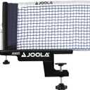 JOOLA Premium Avanti Table Tennis Net and Post Set - Portable and Easy Setup 72" Regulation Size Ping Pong Screw On Clamp Net, White/Black