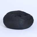 City Beanbag Junior Round Bean Bag Chair – Cozy Bean Bags Lounge for Kids & Small Adults, Premium Durable Fabric, Perfect for Bedroom or Playroom-Black Insert, 3FT Insert