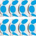 Perco Light Blue 3-Inch Perforated Circle Dot Sticker Labels  10 Rolls, 5,000 Round Stickers  with Permanent Adhesive for Moving Boxes, Sale Signage, Displays, Status MessagingMade in USA