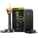 Gillette Heated Razor for Men, Deluxe Travel Shave Kit by GilletteLabs, 1 Handle, 2 Blade Refills, Charging Dock, Case