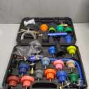 Orion Motor Tech Coolant Pressure Tester Kit, 31pc Master Coolant Vacuum Refill Kit with 23 Radiator Adapters, Radiator Cooling System Pressure Tester Kit with Vacuum Pump, Vacuum Purge & Refill Tool (Black)