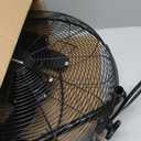 Taurus FLASH 20" Industrial Floor Fan | High Velocity Metal Grill Fan with Aerodynamic Plastic Blades | Powerful Quiet Air Circulator for Garage, Patio, Gym or Workshop, Adjustable Tilt