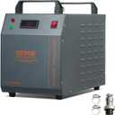 VEVOR Industrial Water Chiller, CW-3000, Air Water Cooling System 80W, Water Tank Capacity 12L, Maximum Flow Rate 12L/Min for Laser Engraving Machine Cooling