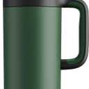 POWCAN 50 oz Tumbler with Handle, 2-in-1 Straw and Sip Lid, Leakproof, Dishwasher Safe, Insulated Stainless Steel Travel Coffee Mug, Keeps Cold for 34 Hours, Fits in Car Cup Holder (Forest)