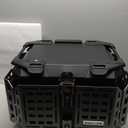 Motorcycle Top Case, 45L Universal Tail Box, Aluminum Luggage Storage Trunk