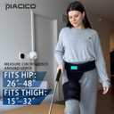 Hip Brace for Men & Women - Sciatica Pain Relief Devices, Compression Support Wrap for Thigh Injury,Groin, Hamstring, Joints, Hip Pain, Improved Mobility & Recovery (Blue Right)