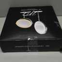 Makeup Mirror with Lights, 1x/ 20x 360° Rotation Vanity Mirror, Brightness Adjustable Lighted Makeup Mirror with Magnification, 5000 mAh Rechargeable Double Sided Mirror with 3 Colors, Gift for Women