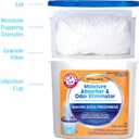 Arm & Hammer Fragrance Free Refillable Moisture Absorber and Odor Eliminator 14 oz. Tub