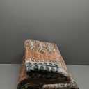 zesthome 5x7 Area Rugs - Ultra-Thin Washble Rug, Stain Resistant Anti Slip Backing Rugs for Living Room,Bedroom, Vintage Home Decor Area Rug (Orange,5'x7') (5' x 7' (Rectangular), Orange)