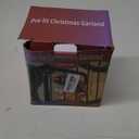 WATERGLIDE 49FT Lighted Christmas Green Garland with 100 Count Multicolor String Lights, Pre-lit Long Artificial Greenery Garlands, Plug in Holiday Decorative Lights for Indoor Outdoor Decor