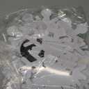 Thyle 15 Pcs Large Christmas Snowflake Ornaments Outdoor 14/10/6 Inch White Plastic Snowflake Decorations Waterproof with Hanging Wire for Winter Indoor Outdoor Xmas Tree Window Home Decor