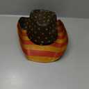 American Flag Cowboy Hat Classic Tea Stained Patriotic Western Cowgirl Hat with Shapable Brim 7 1/4-7 3/8