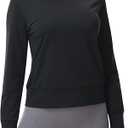 Disbest Workout Shirts for Women Long Sleeve S