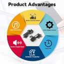 Earpiece Speaker for iPhone 12 Pro Max Ear Speaker Replacement for iPhone 12 Pro Max Speaker Replacement Light Proximity Sensor Flex Cable Earphone Speaker Assembly with Tools