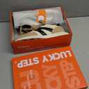 LUCKY STEP Women's Platform Fashion Sneakers Retro Classic Trainers Casual Lace-up Stylish Tennis Running Walking Shoes (11, Beige/Black)