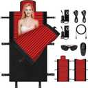 Red Light Therapy Mat for Full Body- 660nm & 850nm Dual-Wavelength Infrared Light Pad, 2570 LED Beads, Adjustable Timer & Intensity, Portable Back Red Light Therapy Device