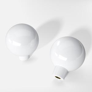 Banqin 10 Pack Drawer Knobs White Cabinet Knobs White Kitchen Cabinet Knobs Large Round Ball Kitchen Cabinet Hardware Single Hole