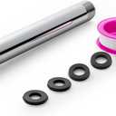 OFFO Shower Head Extension Arm, Shower Arm Extension Shower Head Extender Made of 304 Stainless Steel Shower Pipe Extension, Chrome 6 in