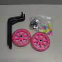 DDJKCZ Training Wheels for Kids Bicycle,Flash Mute Big Wheel Compatible for 12 14 16 18 20 inch Single Speed Bike (ROSE)