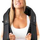 InvoSpa Shiatsu Massager with Heat - Deep Tissue Kneading Pillow for Neck, Shoulders, and Back - Electric Full Body Massage