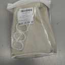 Linen Shower Curtain Fabric Boho Farmhouse Shower Curtains for Bathroom Cream Cotton Natural Cloth Liner Set 48" W x 72" L