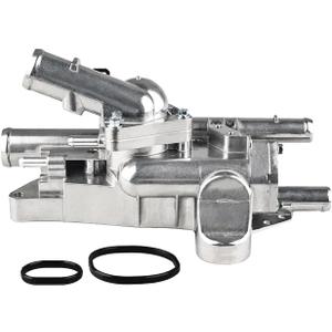 Upgraded Aluminium Engine Coolant Thermostat Housing Replacement for 256002G600 25600-2G600, Compatible with 2008-2010 Hyundai Sonata/Kia Rondo, 2009-2010 Kia Optima