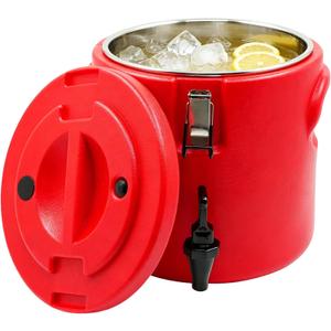 4Gal Insulated Beverage Dispenser Heavy Duty Stainless Steel Coffee Carrier with Spigot and Handle, Commercial Thermal Container for Hot & Cold Drinks, Juice, Iced Tea, Milk,Catering Party Camping