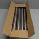 Silver Long Curtain Rod Tension Shower Curtain Rods 30 to 120 inch Adjustable Heavy Duty Rods for Bathroom Windows Outdoor Spliced Telescopic Design No Drill No Slip Stainless Steel
