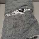 Heated Blanket 50"x60" Electric Throw Blanket with 5 Heat Settings, 10H Auto-Off, Soft Wave Fleece for Couch, Bed & Office, ETL Certified