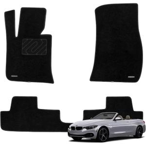 WENNEBIRD Superior Carpet Floor Mats for 2014-2020 BMW 4 Series Convertible (F33), 0.6-Inch Ultra-Thick, Noise-Reducing, All-Weather Waterproof Anti-Slip – 3-Pc Set