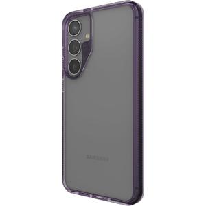 ZAGG Santa Cruz Samsung Galaxy S24+ Case - Ultra Slim, Clear Case with Color Accents, Graphene-Strengthened, Drop-Resistant, Grape Purple