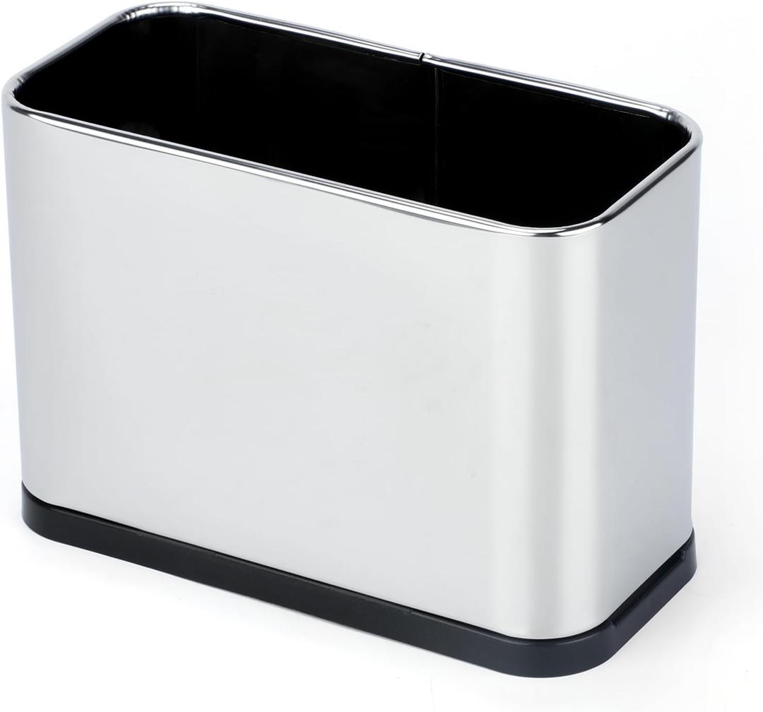 Universal Cat Litter Scoop Holder, Stainless Steel Cat Scooper Caddy for Litter Box, Durable Scoop Stand Metal Trash Container Suitable for Most Metal and Plastic Waste Scoops